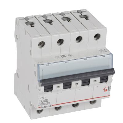 Автоматический выключатель Legrand TX³ 4P 40A тип C 6кА