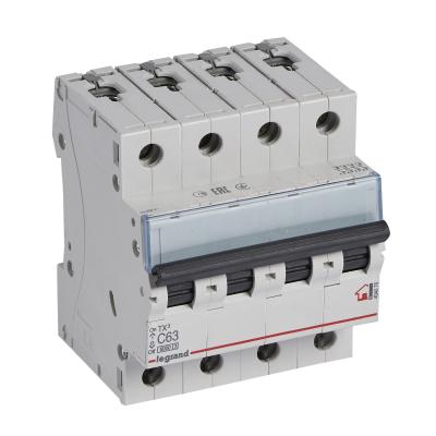 Автоматический выключатель Legrand TX³ 4P 63A тип C 6кА