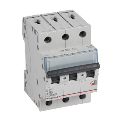 Автоматический выключатель Legrand TX³ 3P 6A тип B 6кА