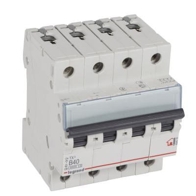 Автоматический выключатель Legrand TX³ 4P 40A тип B 6кА