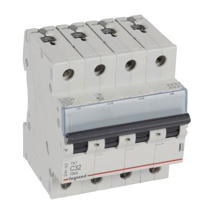 Автоматический выключатель Legrand TX³ 4P 32A тип C 10кА