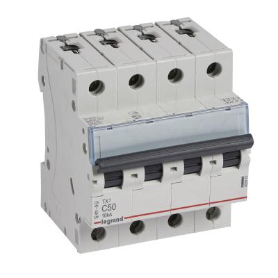 Автоматический выключатель Legrand TX³ 4P 50A тип C 10кА