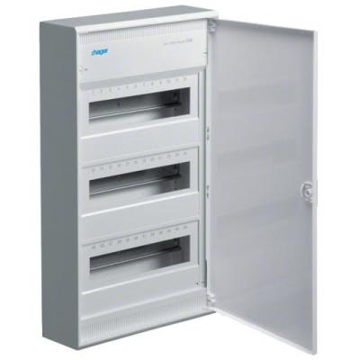 Накладной пластиковый щит 36 (+6) модулей Hager Volta белые металлические двери