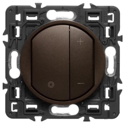 Светорегулятор кнопочный базовый без нейтрали Legrand Celiane графит