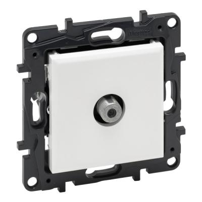 Розетка телевизионная тип F «звезда» Legrand Niloe Step белый