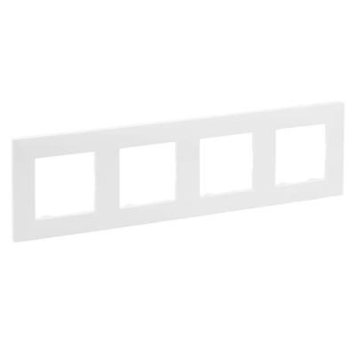Рамка 4 поста Legrand Niloe Step белый