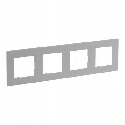 Рамка 4 поста Legrand Niloe Step алюминий