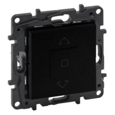 Кнопочный выключатель управления жалюзи и рольставней Legrand Niloe Step черный