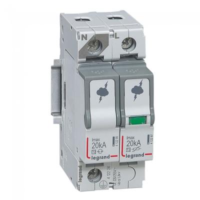 Устройство защиты от импульсных перенапряжений Legrand 1P+N T2 I макс. 20 кA/полюс