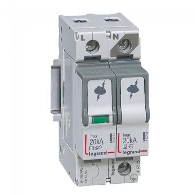Устройство защиты от импульсных перенапряжений Legrand 1P+N T2 I макс. 20 кA/полюс