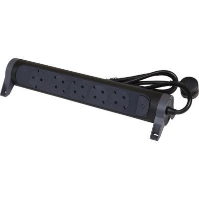 Удлинитель поворотный с 5 розетками с заземлением 16 А с кабелем 1,5 м Legrand ПРЕМИУМ Черный