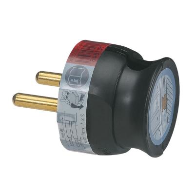 Вилка без заземления ультраплоская 16 А Legrand Черный