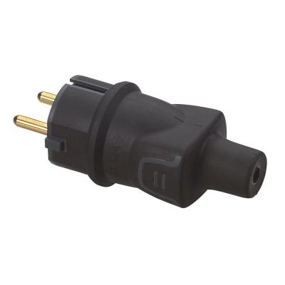 Вилка с заземлением резиновая IP44 16 А Legrand Черный