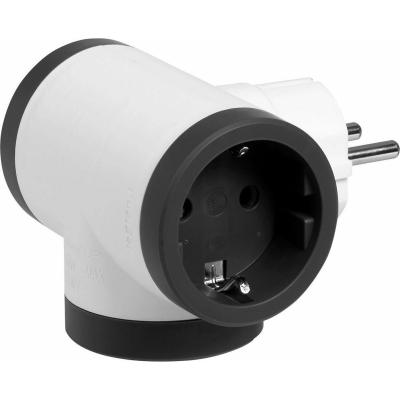 Многорозеточный блок с 3 розетками с заземлением 16 А Legrand ПРЕМИУМ Белый/Черный