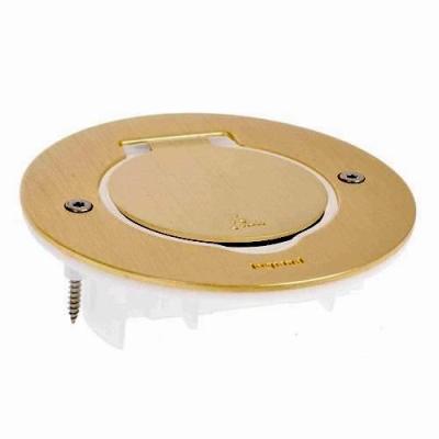 Встраиваемый розеточный блок круглый Legrand DLP IP44 бронза