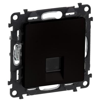 Розетка информационная RJ45 Кат. 5e Legrand Valena Life черный матовый