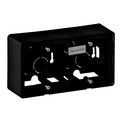 Коробка накладного монтажа 2 поста Legrand Valena Life черный матовый