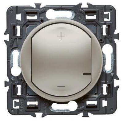 Светорегулятор кнопочный универсальный без нейтрали 125 Вт Legrand Celiane титан