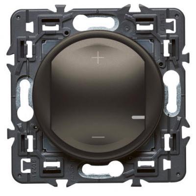 Светорегулятор кнопочный универсальный без нейтрали 125 Вт Legrand Celiane графит