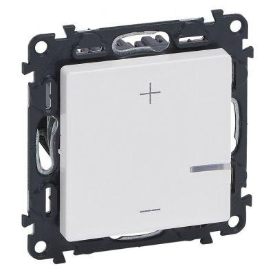 Светорегулятор кнопочный универсальный без нейтрали 125 Вт Legrand Valena Life белый