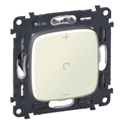 Светорегулятор кнопочный универсальный с нейтралью 150 Вт Legrand Valena Allure перламутр